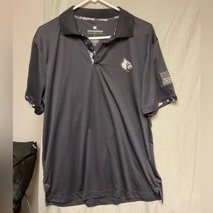 Mens University of Louisville golf polo OHT size Lg